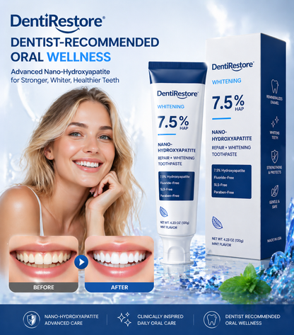 DentiRestore | Restore Your Enamel Naturally — 7.5% Nano-Hydroxyapatite