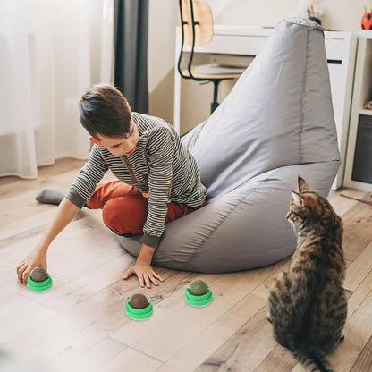 😺BUY 1 GET 1 FREE,Happy Cat, Healthy Life: 🐾4-Flavor Self-Adhesive Catnip Balls