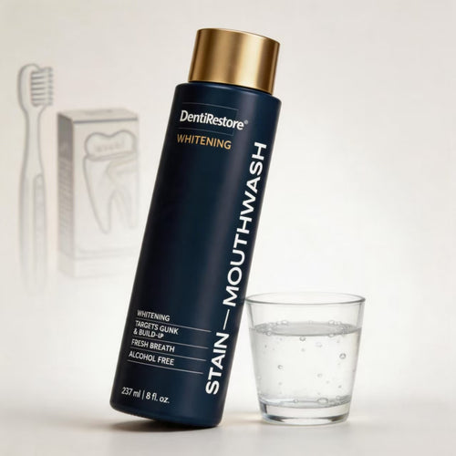 DentiRestore | Whitening Mouthwash: Rinse Away Stains, Reveal Your Brightest Smile