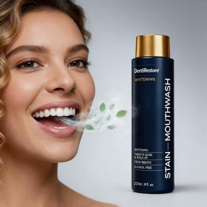 DentiRestore | Whitening Mouthwash: Rinse Away Stains, Reveal Your Brightest Smile