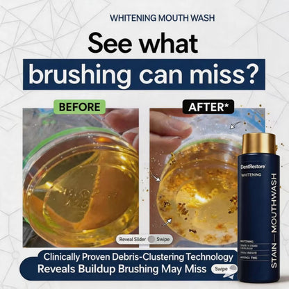 DentiRestore | Whitening Mouthwash: Rinse Away Stains, Reveal Your Brightest Smile