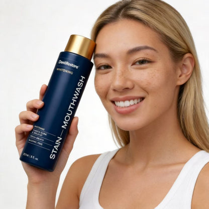 DentiRestore | Whitening Mouthwash: Rinse Away Stains, Reveal Your Brightest Smile