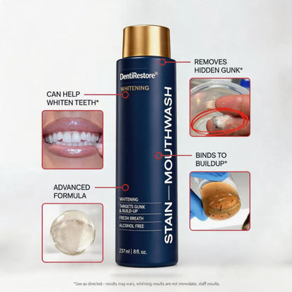 DentiRestore | Whitening Mouthwash: Rinse Away Stains, Reveal Your Brightest Smile