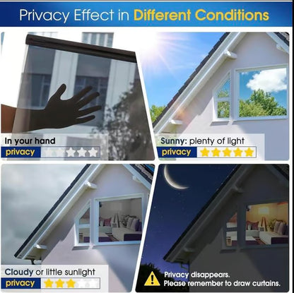 🌓Last Day 49% OFF-🔥Last Day 49% OFF - Window Privacy Film One Way, UV Sun Blocking, Heat Control