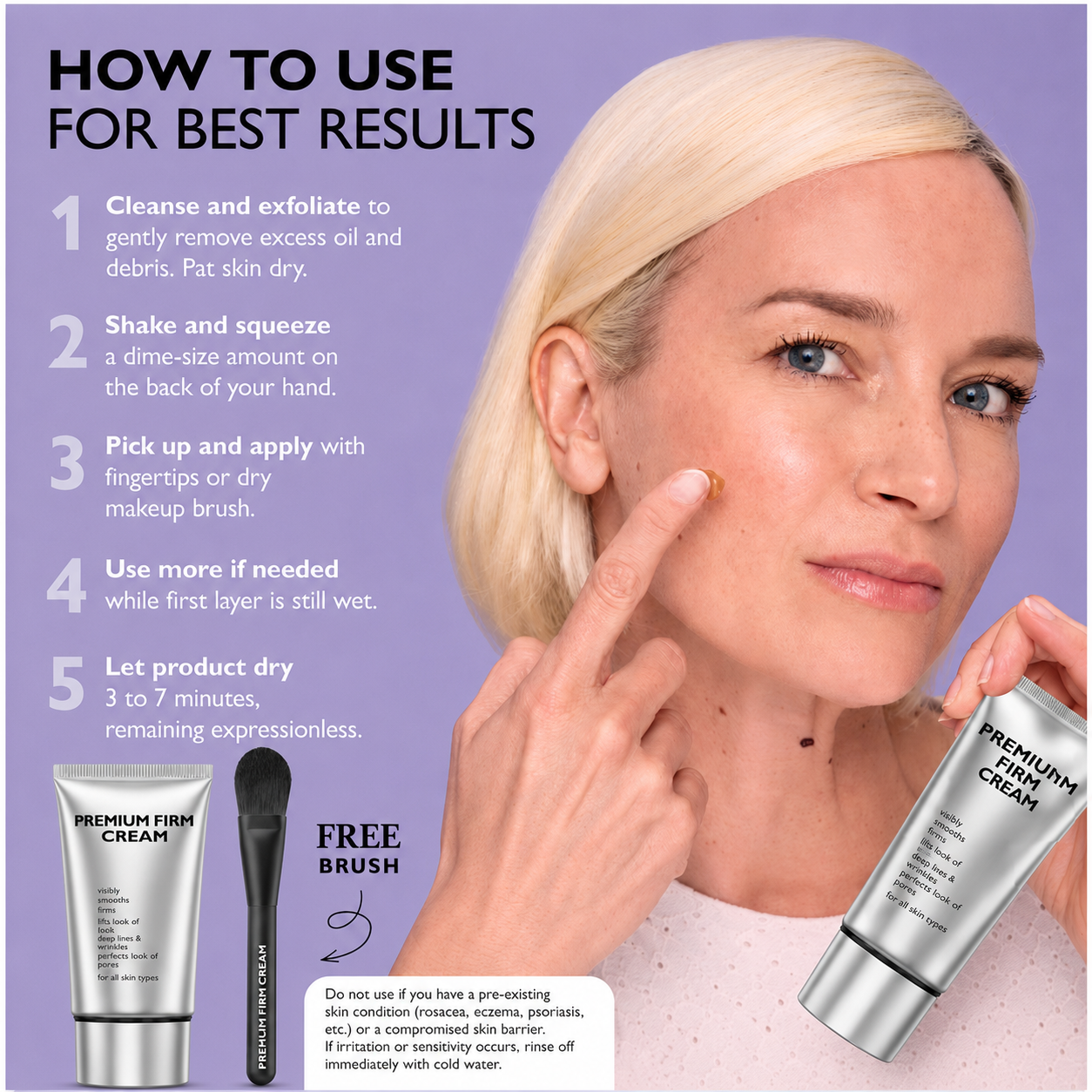 Instant Temporary Face Tightener-Wear Formula