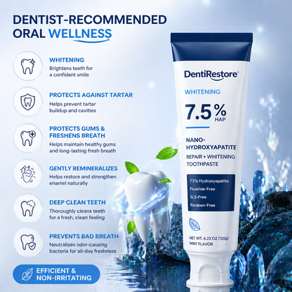 DentiRestore | Restore Your Enamel Naturally — 7.5% Nano-Hydroxyapatite