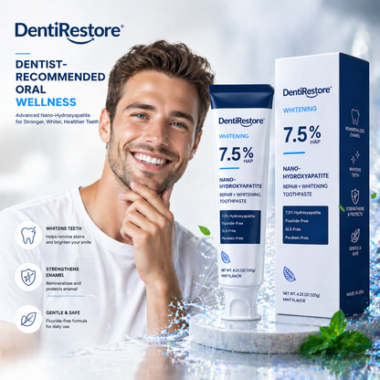 DentiRestore | Restore Your Enamel Naturally — 7.5% Nano-Hydroxyapatite