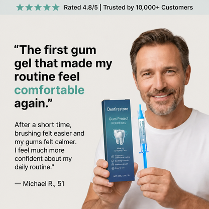 Dentirestore™  Gumline Care Gel — Targeted Overnight Care for Red, Sensitive & Uncomfortable Gums