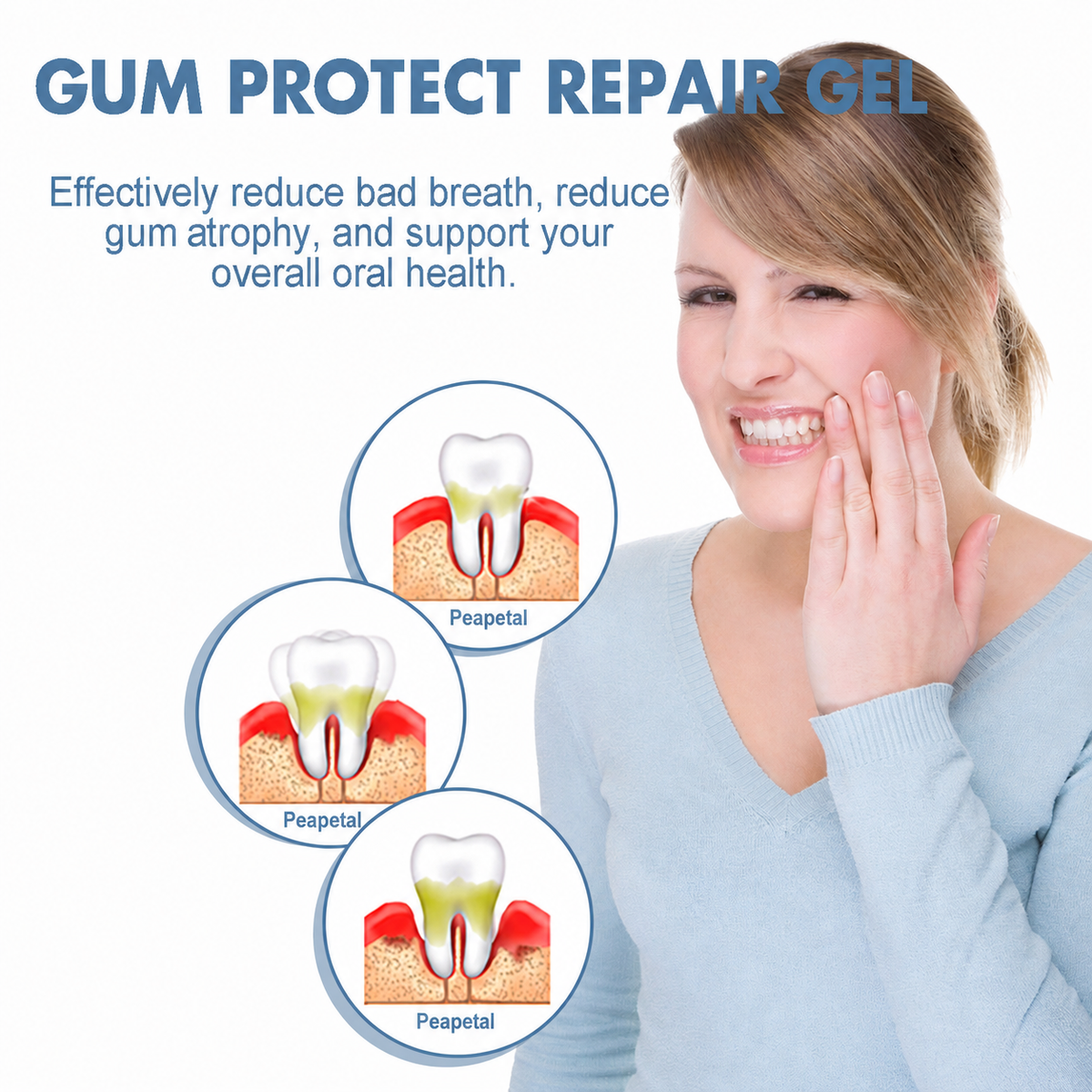 Dentirestore™  Gumline Care Gel — Targeted Overnight Care for Red, Sensitive & Uncomfortable Gums