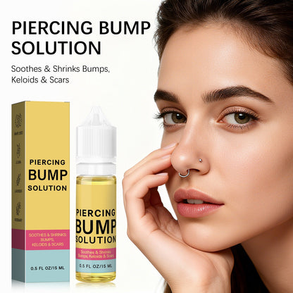Piercing Bump Solution - Soothing Essential Oil for Piercing Bumps Keloids & Scars - 15ml Gentle Blend with Rosemary Tea Tree for Nose Ears Body Piercings
