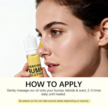 Piercing Bump Solution - Soothing Essential Oil for Piercing Bumps Keloids & Scars - 15ml Gentle Blend with Rosemary Tea Tree for Nose Ears Body Piercings