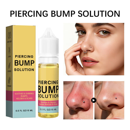 Piercing Bump Solution - Soothing Essential Oil for Piercing Bumps Keloids & Scars - 15ml Gentle Blend with Rosemary Tea Tree for Nose Ears Body Piercings