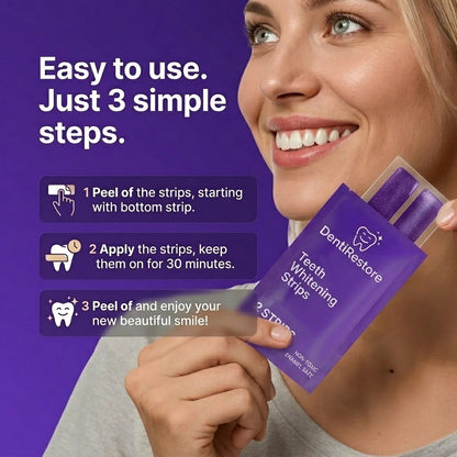 Whiten Your Teeth Up To 8 Shades In 14 Days DentiRestore Teeth Whitening Strips