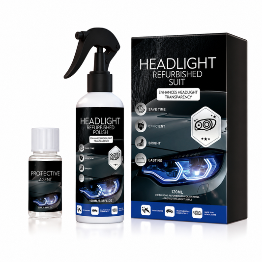 🚘 Automotive Headlamp Restoration Fluid, Clears Oxidation, Yellowing & UV Protection