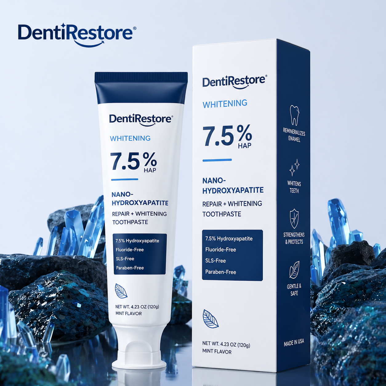 DentiRestore | Restore Your Enamel Naturally — 7.5% Nano-Hydroxyapatite